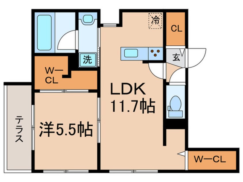 間取図 ベルフォレⅢ