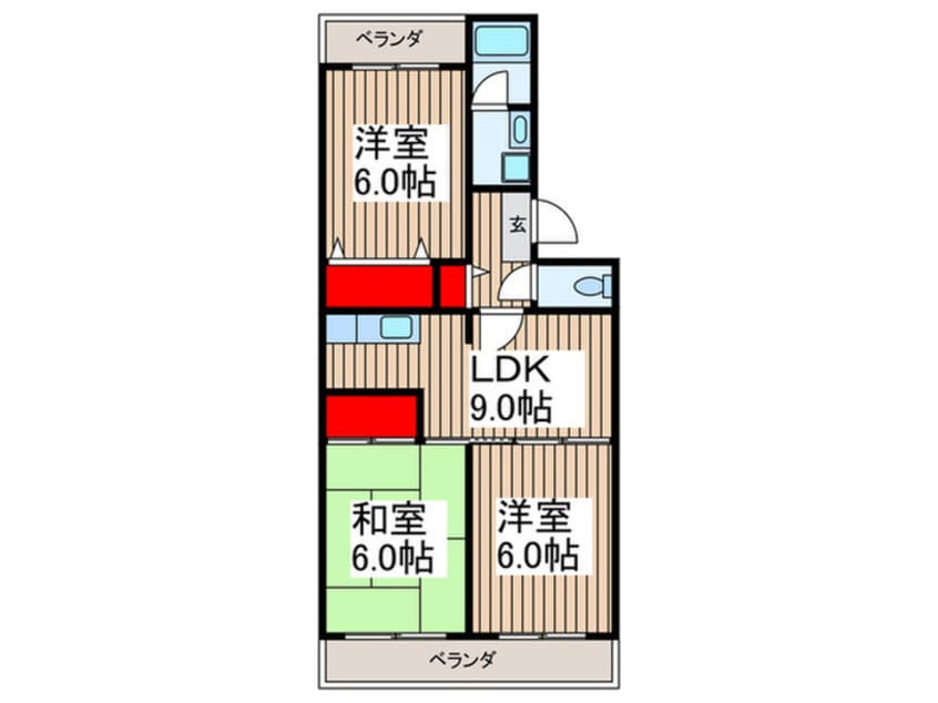 間取図 志陽ハイツ青木