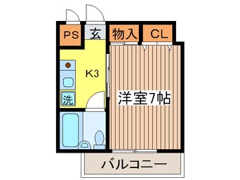 間取図 ベルエ－ル調布