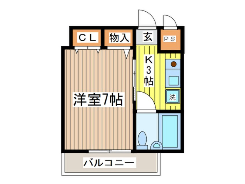 間取図 ベルエ－ル調布