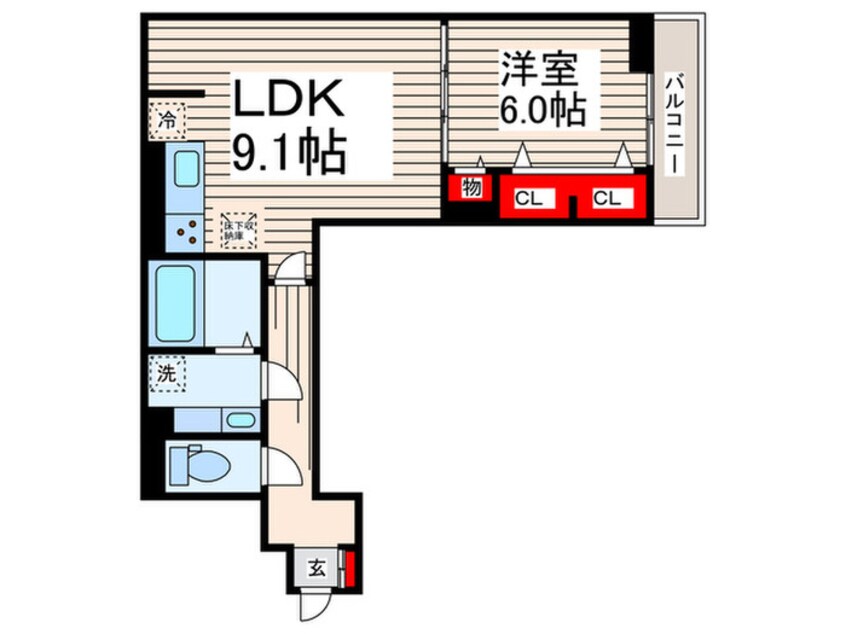 間取図 レクシア東葛西Ⅰ