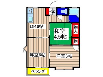 間取図 リヴイン八坂台