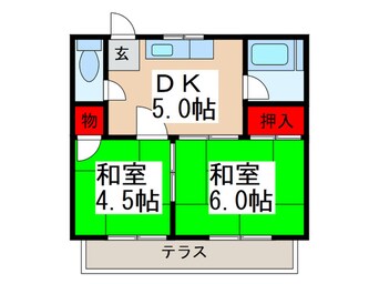 間取図 サンハイツ清水