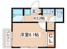 タウンフィールドⅡ-Ａ 1Kの間取り