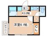 タウンフィールドⅡ-Ａ 1Kの間取り