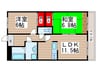エクセル本郷 2LDKの間取り