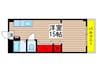 大建本八幡コ－ポ 1Rの間取り