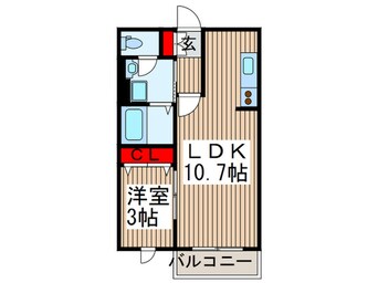 間取図 プレミ－ル鈴谷