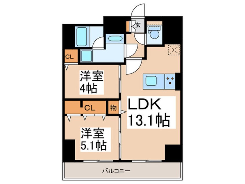 間取図 レフィールオーブ浅草橋