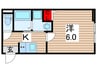 ｒｏｂｏｔ　ｈｏｍｅ　梅島 1Kの間取り