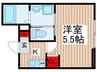 ｒｏｂｏｔ　ｈｏｍｅ　梅島 1Kの間取り