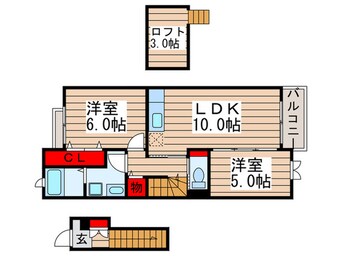 間取図 ポルト　デュ　ボヌール