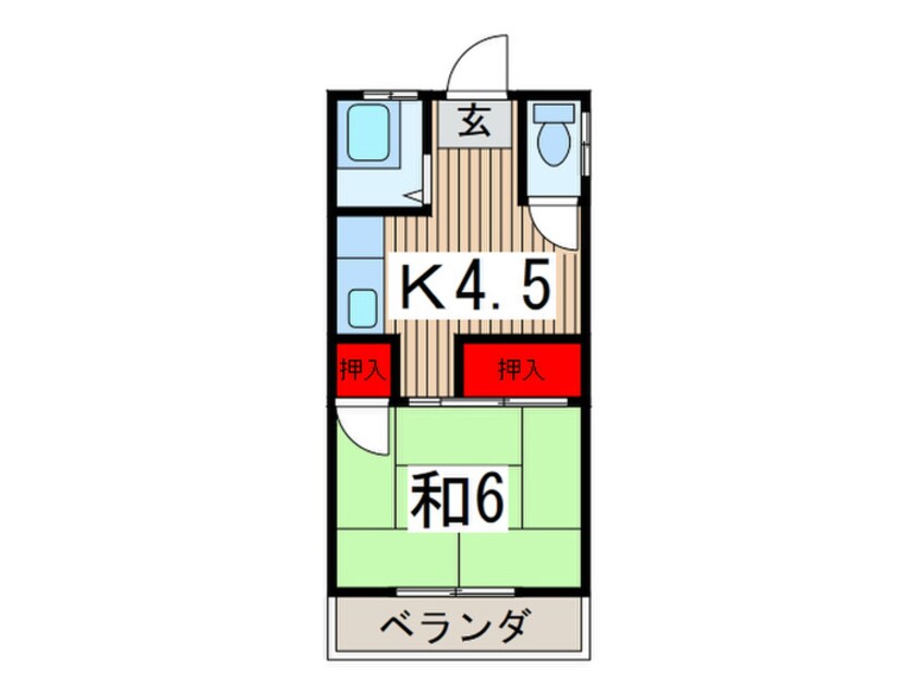 間取図 コーポヒロセ