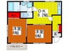 サンフォ－レ 2DKの間取り