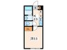 ファミリア鴨居 1Kの間取り