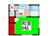 セイザンコ－ポ 1Kの間取り
