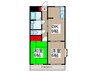 Ｔｗｉｎ　Ｅｌｌｅ　Ｈｏｕｓｅ 2DKの間取り