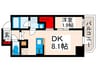 アジールコート町屋 1DKの間取り