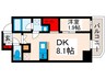 アジールコート町屋 1DKの間取り