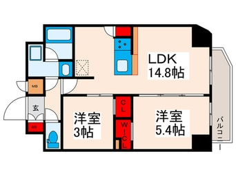 間取図 アジールコート町屋