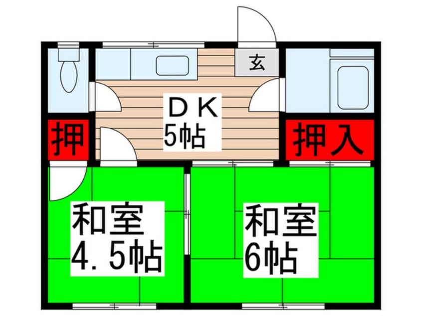 間取図 アサコハイツ