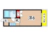 メゾン秋山 1Kの間取り