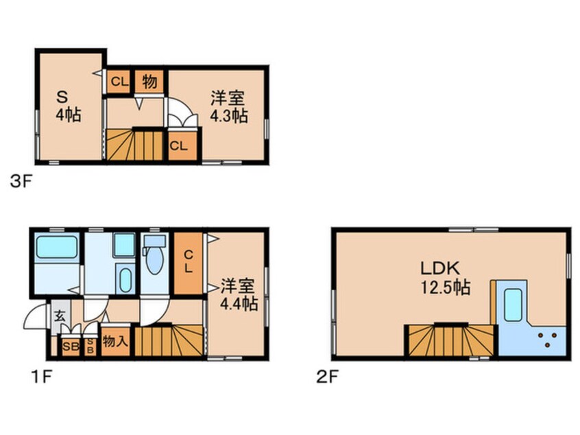 間取図 みらいけいかく舟渡戸建