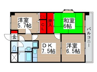 間取図 ブライトステ－ジ南柏