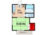 ホークス和香 1DKの間取り