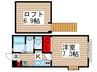 HAKU－AN 1Kの間取り