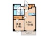 オルサス新江古田 1LDKの間取り
