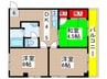 サンライズ都賀 3DKの間取り