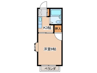 間取図 ライブコ－プ平井Ｄ