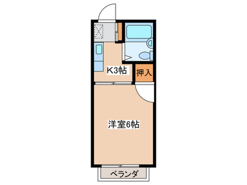 間取図 ライブコ－プ平井Ｄ
