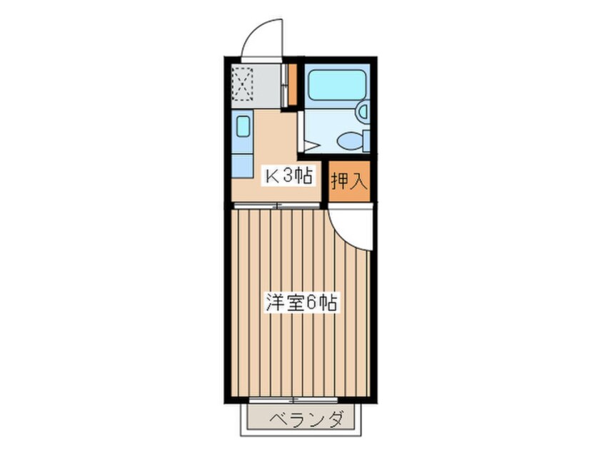 間取図 ライブコ－プ平井Ｄ