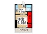 アシックハイツ 1DKの間取り