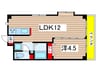 森兼マンション 1LDKの間取り
