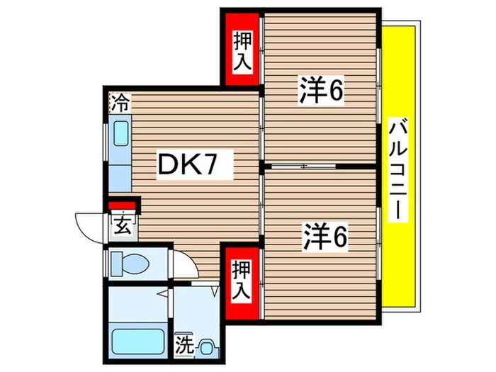 間取り図 シャインハイツ