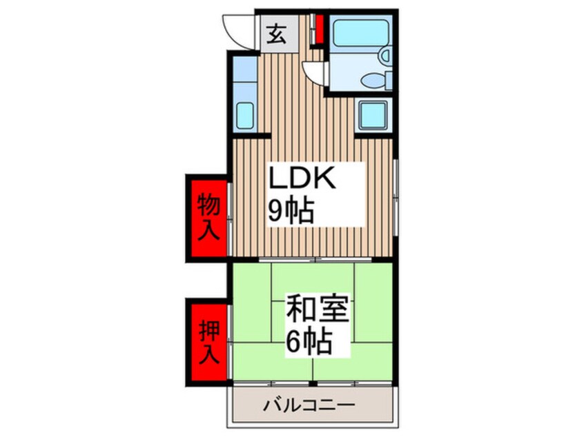 間取図 シティ元町