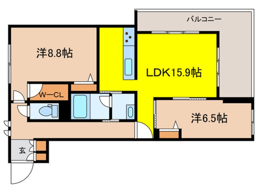 間取図 ウィズプラス千川ウエスト