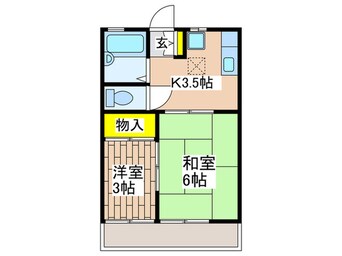 間取図 コーポ藤沢