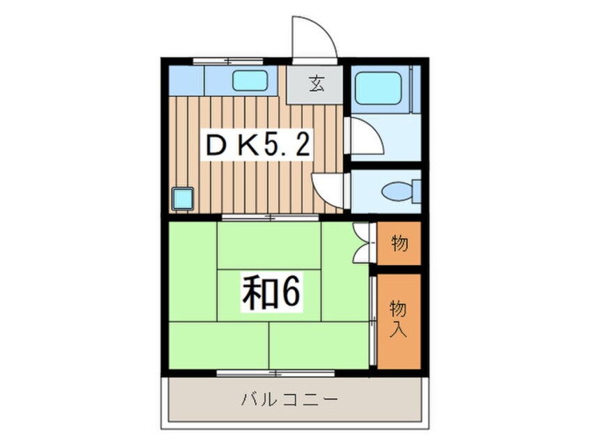 間取図 的場アパートつきみ野