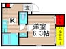 グランクオール梅島 1Kの間取り
