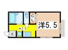 マ・メゾンミュー 1Rの間取り