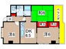 サンフラワ－日吉 3DKの間取り