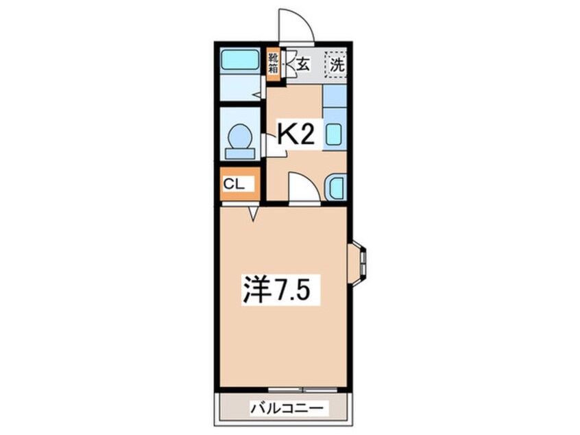 間取図 ライブコ－プ平井Ｇ