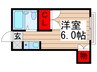 石川ハイツ 1Rの間取り