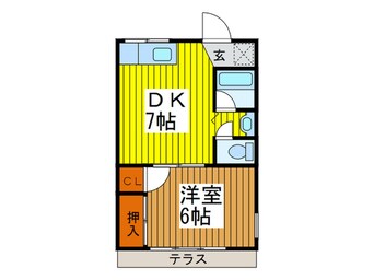間取図 三鷹国際ハイツ　あぱーと