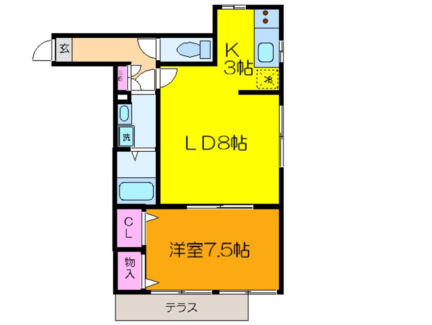 間取図 Ｋ・ＨｏｕｓｅⅢ