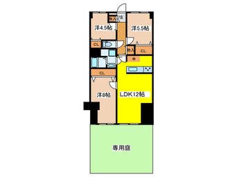 間取図 武蔵野ハイム（１０５）